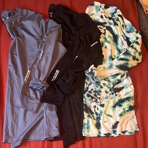 Abercrombie Kids Set of 3 Long Sleeve Active Tops